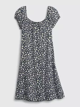 Детское платье с цветами Gap, синий