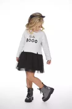 Детское платье с длинными рукавами и расклешенной юбкой Charanga, мультиколор