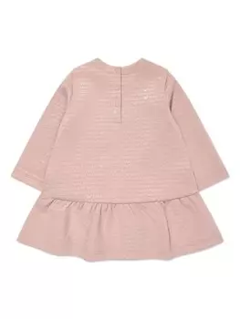 Детское платье с логотипом Emporio Armani Emporio Armani Kids, розовый