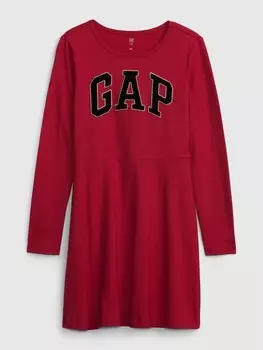 Детское платье с логотипом. Gap, красный