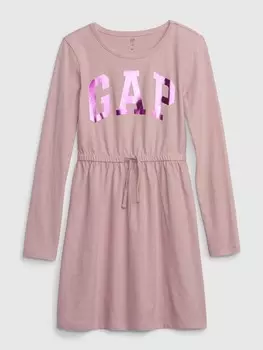 Детское платье с логотипом. Gap, розовый