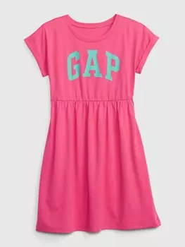 Детское платье с логотипом. Gap, розовый