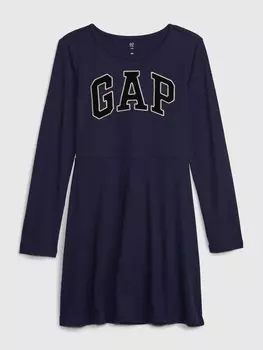 Детское платье с логотипом. Gap, синий