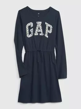 Детское платье с логотипом. Gap, синий