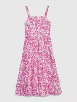 Детское платье с рисунком Gap, розовый