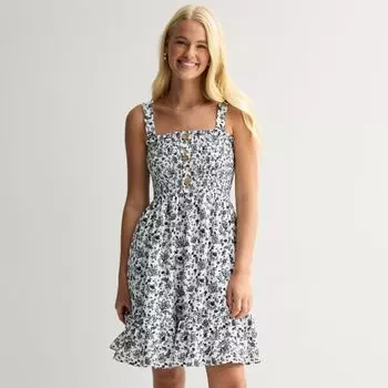 Детское платье с рюшами и бретелями Liberty Love, цвет blue paisley