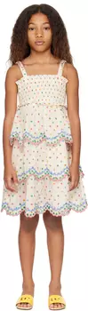 Детское платье с вышивкой Off-White Everley ZIMMERMANN
