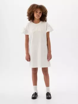 Детское платье-толстовка Gap, белый