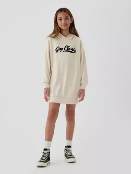 Детское платье-толстовка Gap, бежевый