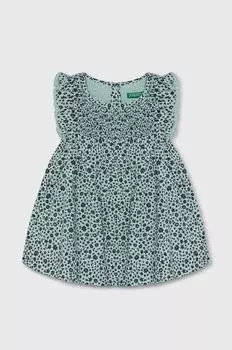 Детское платье United Colors of Benetton, зеленый
