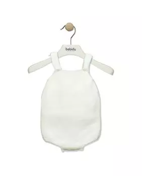 Детское платьице на тонких бретелях из трикотажного полотна BABID, белый