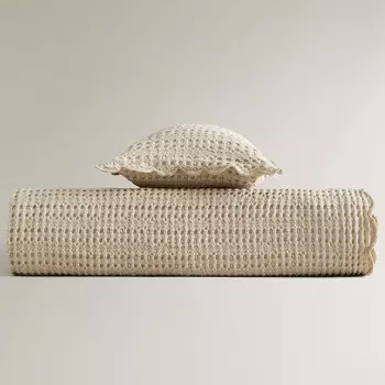Детское покрывало Zara Home Waffle-knit, бежевый