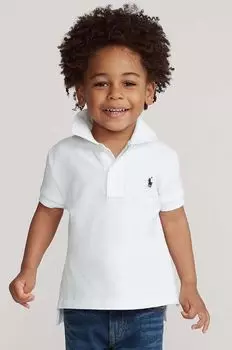 Детское поло 110-128 см. Polo Ralph Lauren, белый