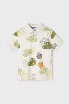 Детское поло Mayoral, бежевый