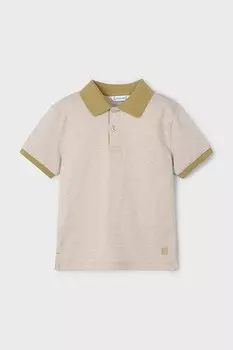 Детское поло Mayoral, бежевый