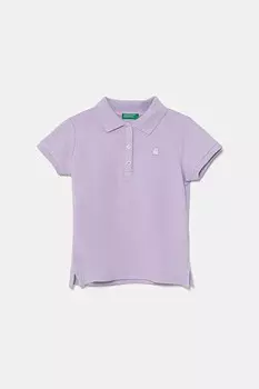 Детское поло United Colors Of Benetton, фиолетовый