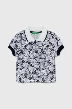 Детское поло United Colors of Benetton, темно-синий