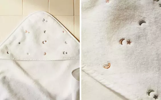 Детское полотенце с лунным капюшоном Zara Home, цвет Oyster White