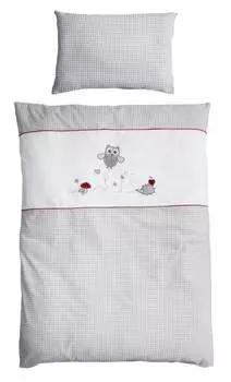 Детское постельное белье адам и сова (2 шт.) Roba, серый