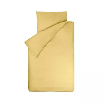 Детское Постельное белье бо uni горчичный 100х135 Bink, желтый