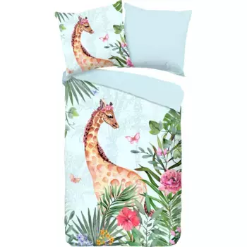 Детское постельное белье доброе утро "Дезире", 100% хлопок, 135х200, молния, двусторонний вид, детский, девочка Good Morning, цвет blau