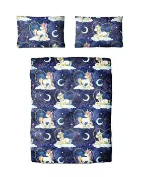 Детское постельное белье Dream Castle Renforce - Unicorns Clouds Night 100 x 135 см Unicorns Clouds Night Traumschloss