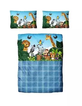 Детское постельное белье Dream Castle Renforce - Africa Animal Friends 100 x 135 см Africa Animal Friends Traumschloss