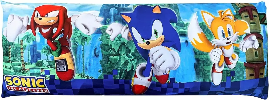 Детское постельное белье Franco, супермягкий чехол для подушки из микрофибры на молнии, 54 x 20 дюймов, Sonic The Hedgehog, Sonic The Hedgehog