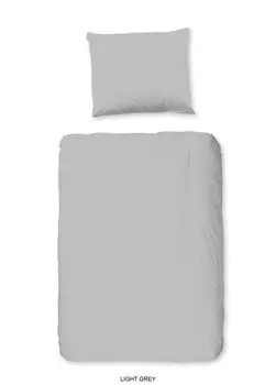 Детское постельное белье Good Morning Junior однотонное Л. Серый - 100 х 135 см - 100% хлопок Muller Textil