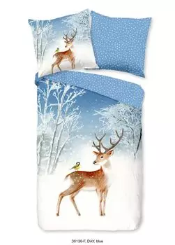 Детское постельное белье Good Morning олень - 135х200 см - фланель/бобр Muller Textil