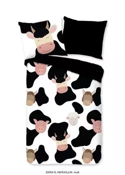 Детское постельное белье Good Morning Junior корова - 100 х 135 см - 100% хлопок Muller Textil