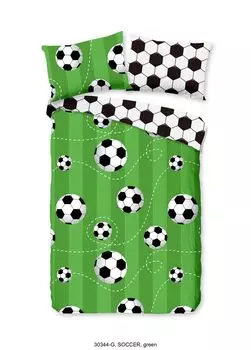 Детское постельное белье Good Morning Junior футбол - 100 х 135 см - 100% хлопок Muller Textil