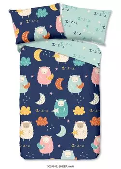 Детское постельное белье Good Morning с овечками - 140х200 см - 100% хлопок Muller Textil