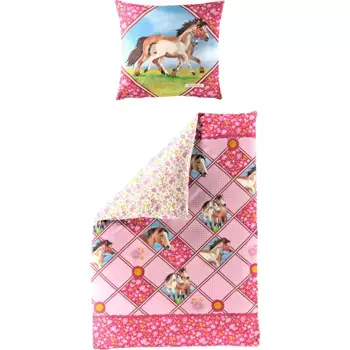 Детское постельное белье Horse Friends «Porto», Renforce, 100% хлопок, Horse Friends, легкое в уходе Pferdefreunde, цвет multi