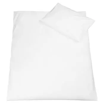 Детское постельное белье из 2-х предметов, 40х60 см и 100х135 см, хлопок, белый Zollner