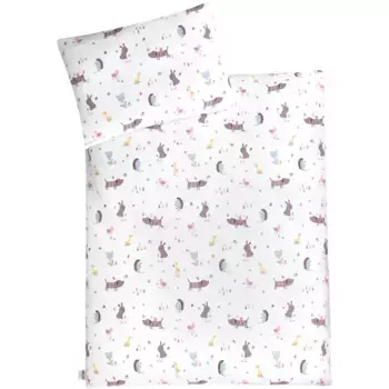 Детское постельное белье Julius Zllner «Crazy Animals», с разными животными, цвет bunt