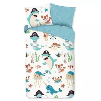 Детское постельное белье морской мир Good Morning, белый