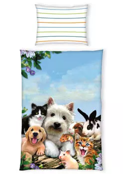 Детское Постельное белье renforce 135/200 см, мультиколор