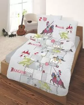 Детское постельное белье Renforce 2 шт. Knight Silver 135 х 200 см (80 х 80 см) DOBNIG