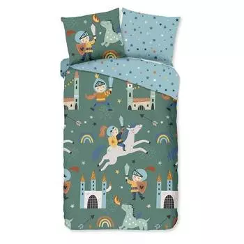 Детское постельное белье рыцари Good Morning, зеленый