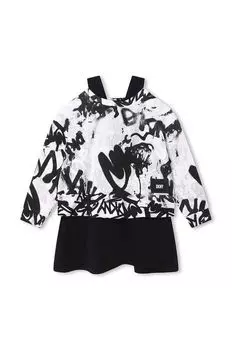 Детское прекрасное платье и толстовка DKNY, белый