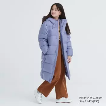 Детское пуховое пальто Uniqlo, синий