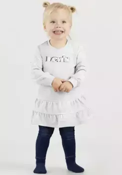 Детское спортивное платье Levi's "LVG KNIT TIERED DRESS", для ДЕВОЧЕК Levi'S Kids, серый
