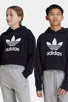 Детское укороченное худи adicolor Adidas Originals, черный