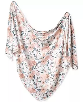 Детское вязаное пеленальное одеяло Copper Pearl, белый