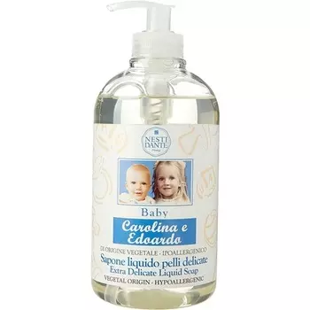 Детское жидкое мыло Каролина и Эдоардо Экстра Деликатное, 16,9 унций, Nesti Dante