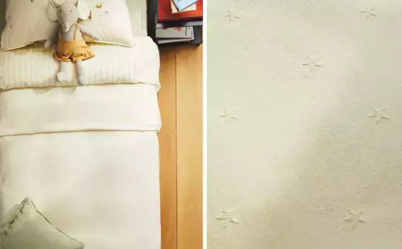 Детское звездное покрывало Zara Home, экрю