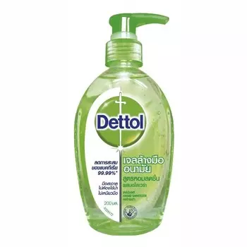 Dettol Мгновенное дезинфицирующее средство для рук 200 мл, Clear