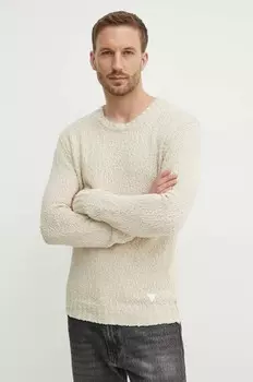DEVEN хлопковый свитер Guess, бежевый