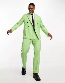Devils Advocate зеленый костюм с широкими брюками